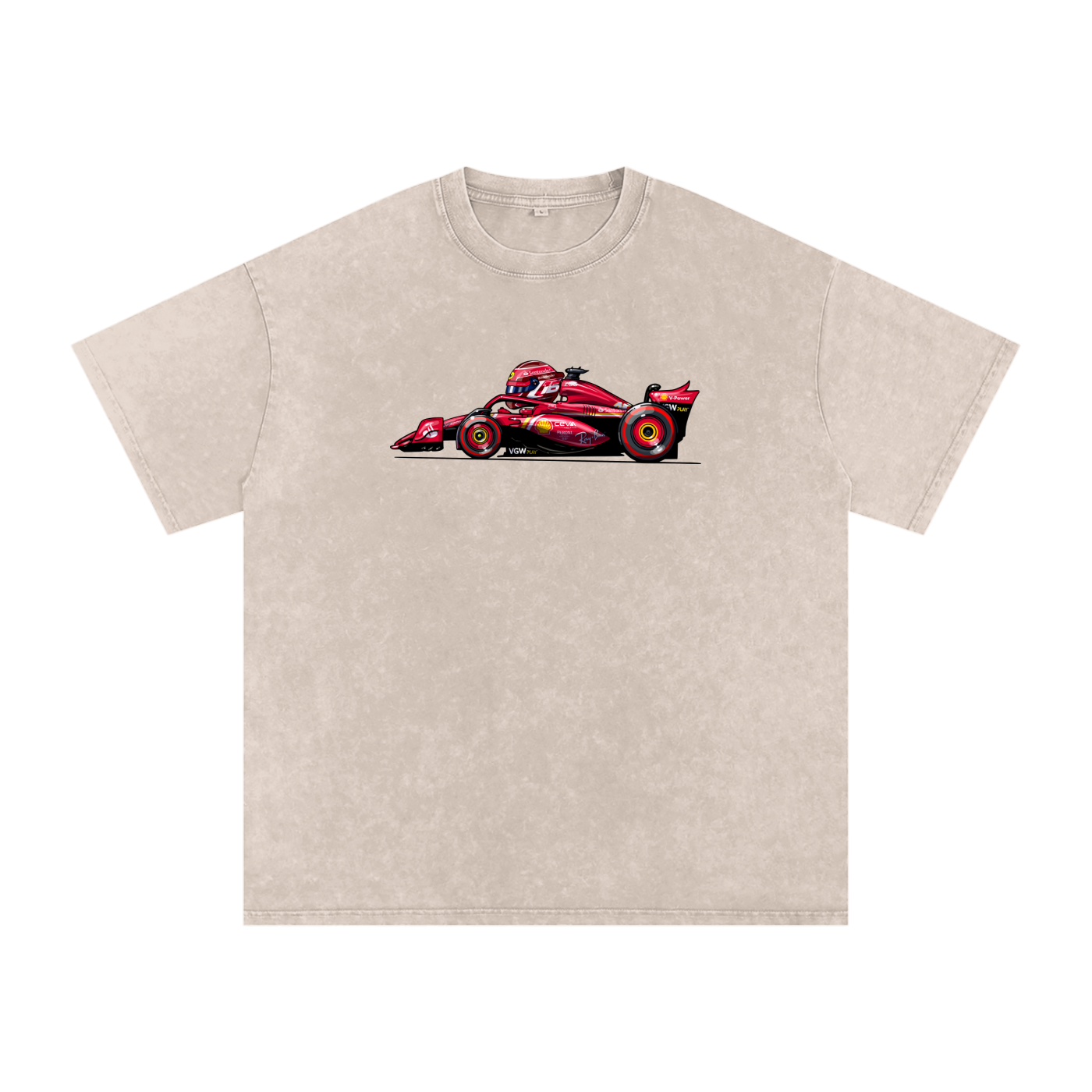 Charles Leclerc  Oversized Cotton T-Shirt